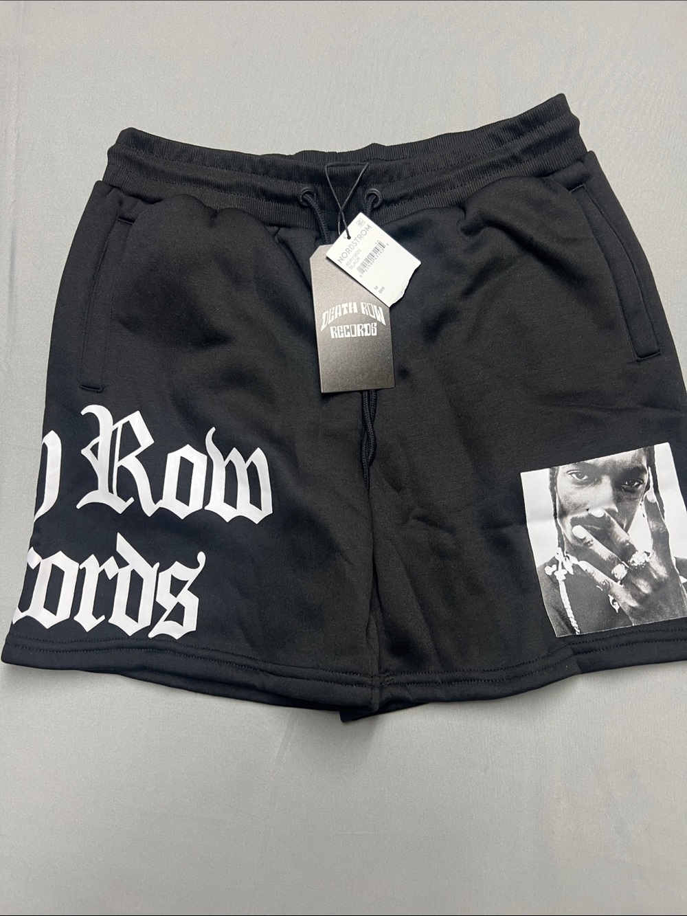 Nordstrom Black Death Row Records Graphic Sweat Shorts